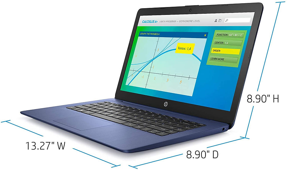 Thumbnail: HP Stream 14-inch Laptop, Intel Celeron N4000, 4 GB RAM, 64 GB eMMC, Windows 10