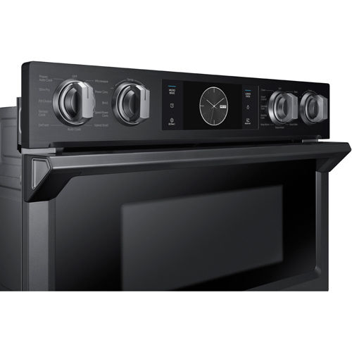 Thumbnail: Samsung - 30" Black Stainless Steel  Combination Microwave/Wall Oven With Wi-Fi