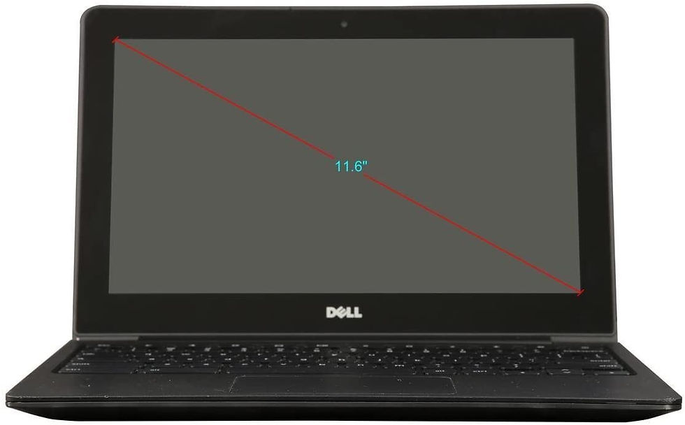 Thumbnail: Refurbished) Dell ChromeBook 11 -Intel Celeron 2955U, 4GB Ram, 16GB SSD, WebCam