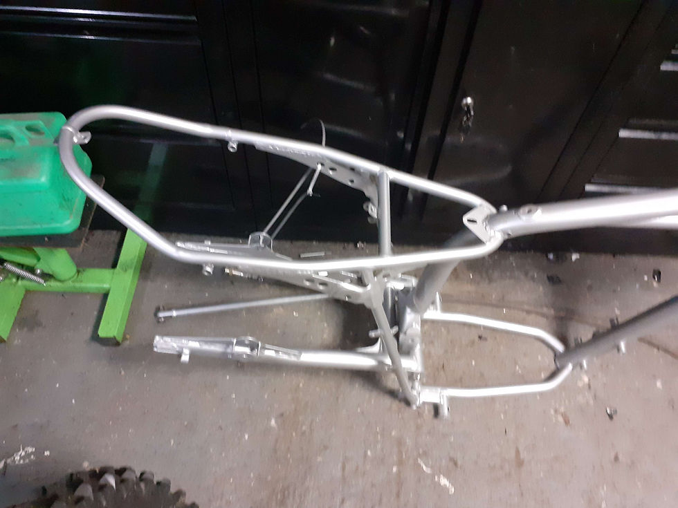 Thumbnail: 1972 my frame swing arm and fork clamps
