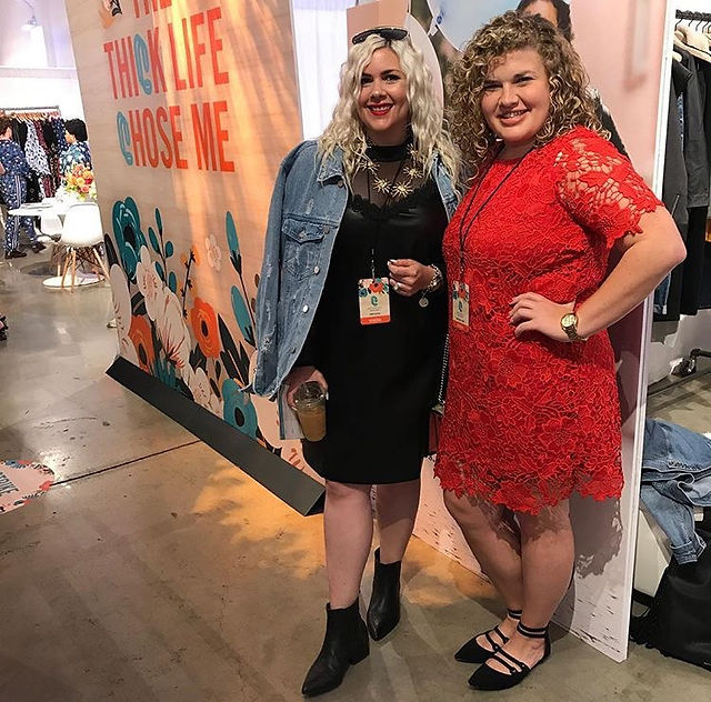 Catherine and I at the Ellos booth