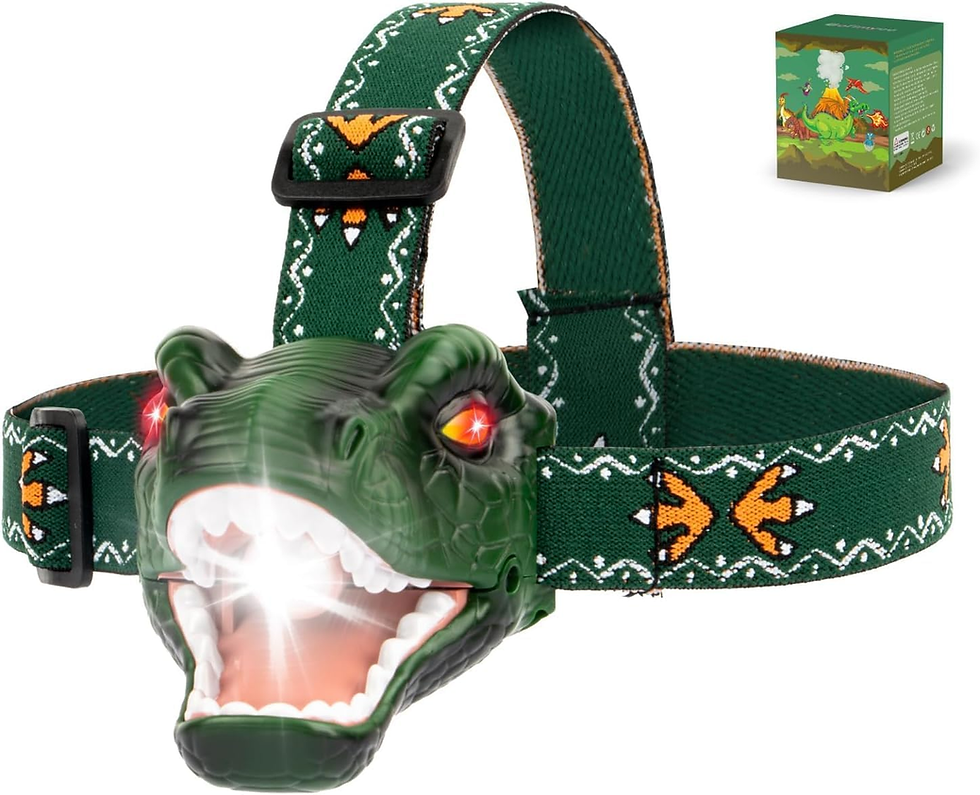 LED Dinosaur Headlamp for Kids