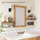 Thumbnail: Bathroom Farmhouse Aesthetic Decor Floating Shelves over Toilet 