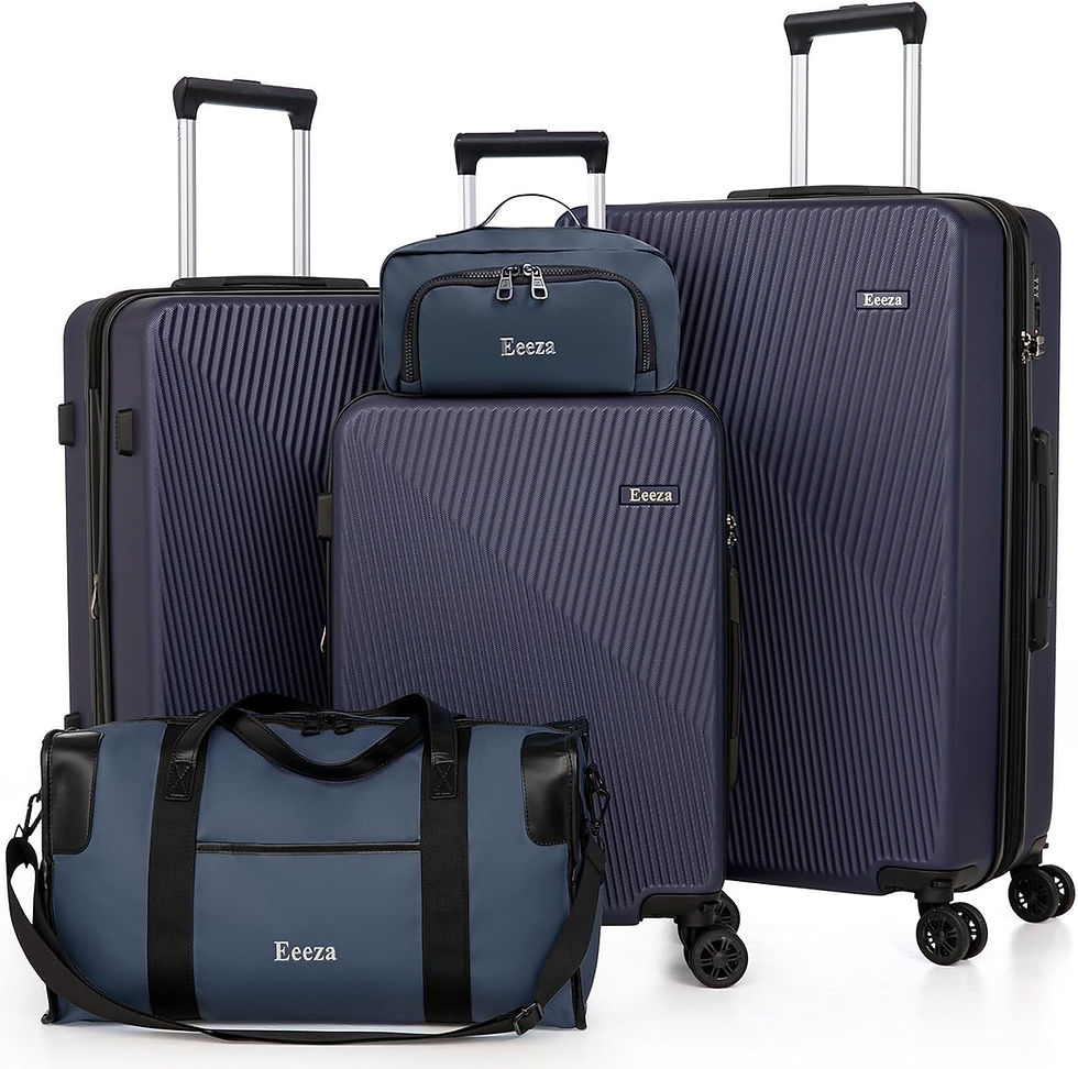Expandable Luggage Sets 5 Piece with TSA Lock & Spinner Wheels