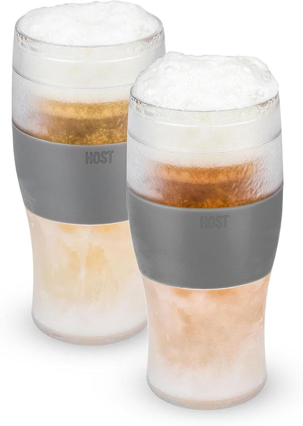 Freezable Beer Glasses Double Wall Insulated Pint Set