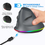 Thumbnail: Dual Mode Wireless Rechargeable USB 6D Bluetooth Vertical Mouse 