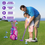 Thumbnail: 2 in 1 Kids Golf Toy Set w/ Clubs 