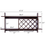 Thumbnail: Wall Mount Wine Rack with Glass Holder and Storage Shelf