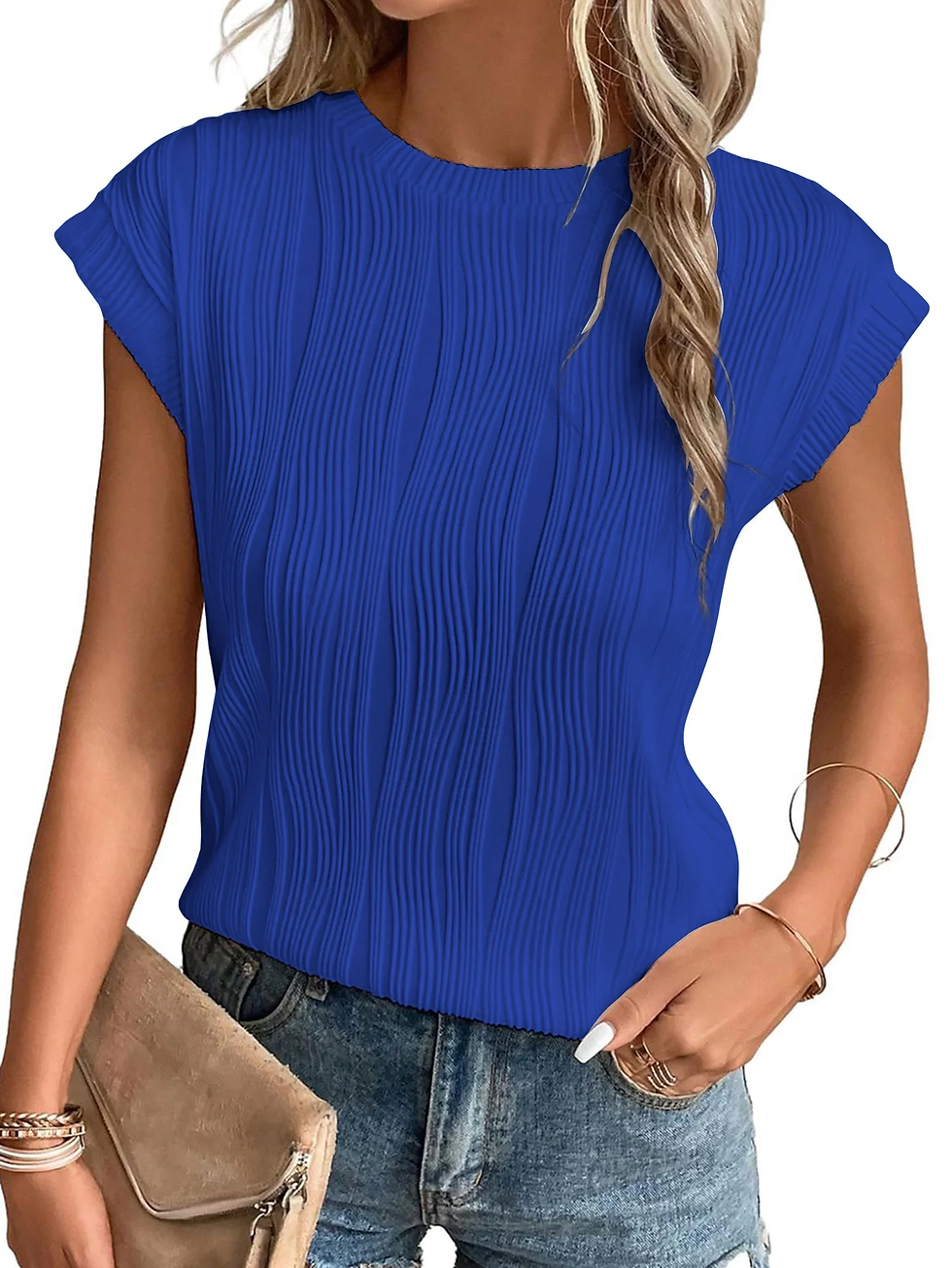 Women's Casual Crewneck Basic Tee Shirt