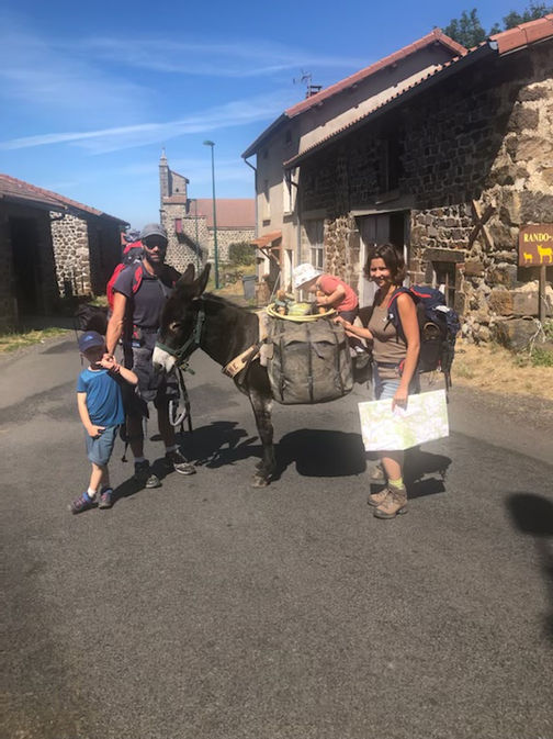 Famille randonnée ane âne rando ane 