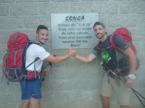 ARRIVEE GR20 GERANT GRF ET PARTENAIRE