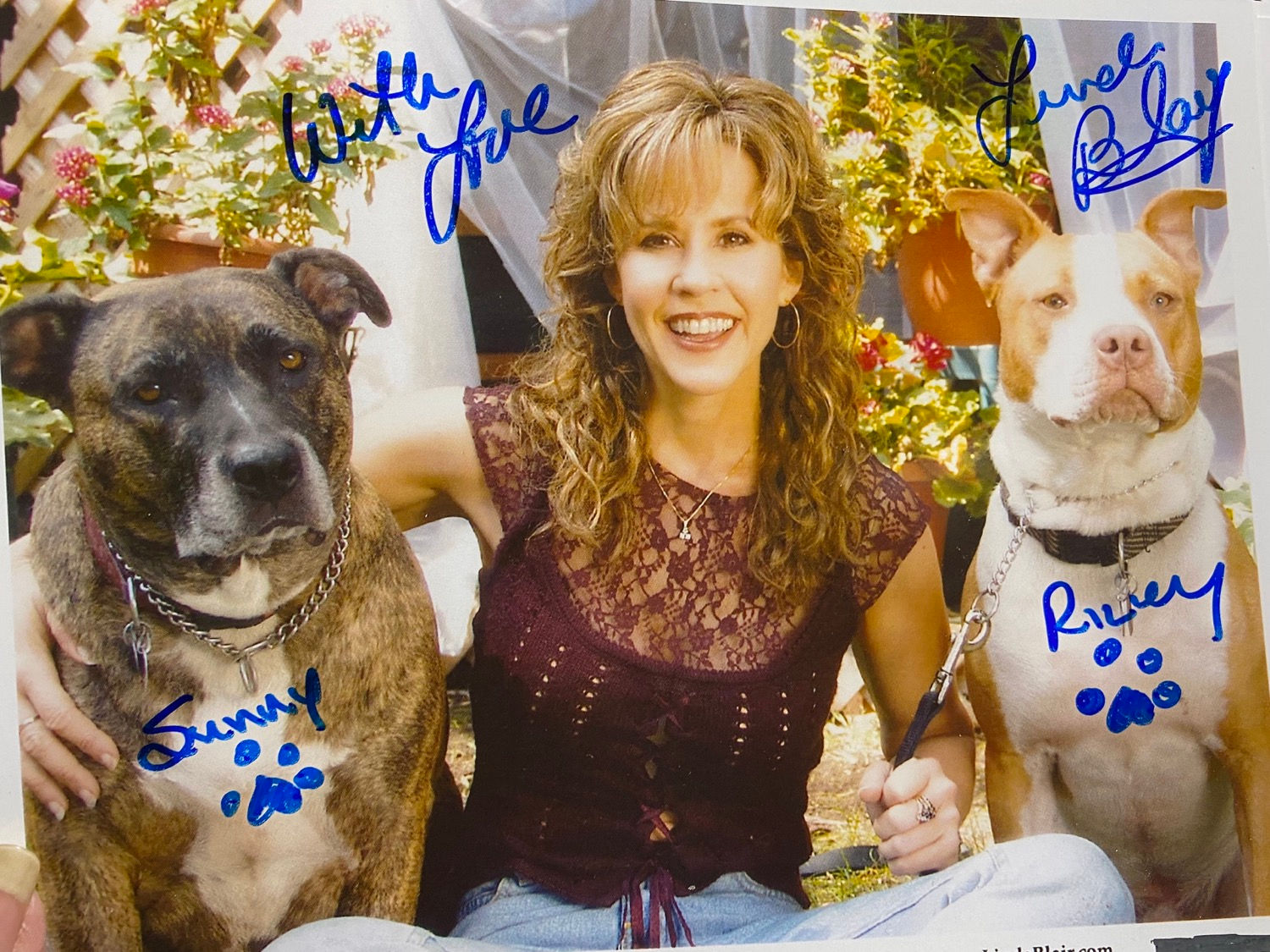 Linda Sunny and Riley Autograph