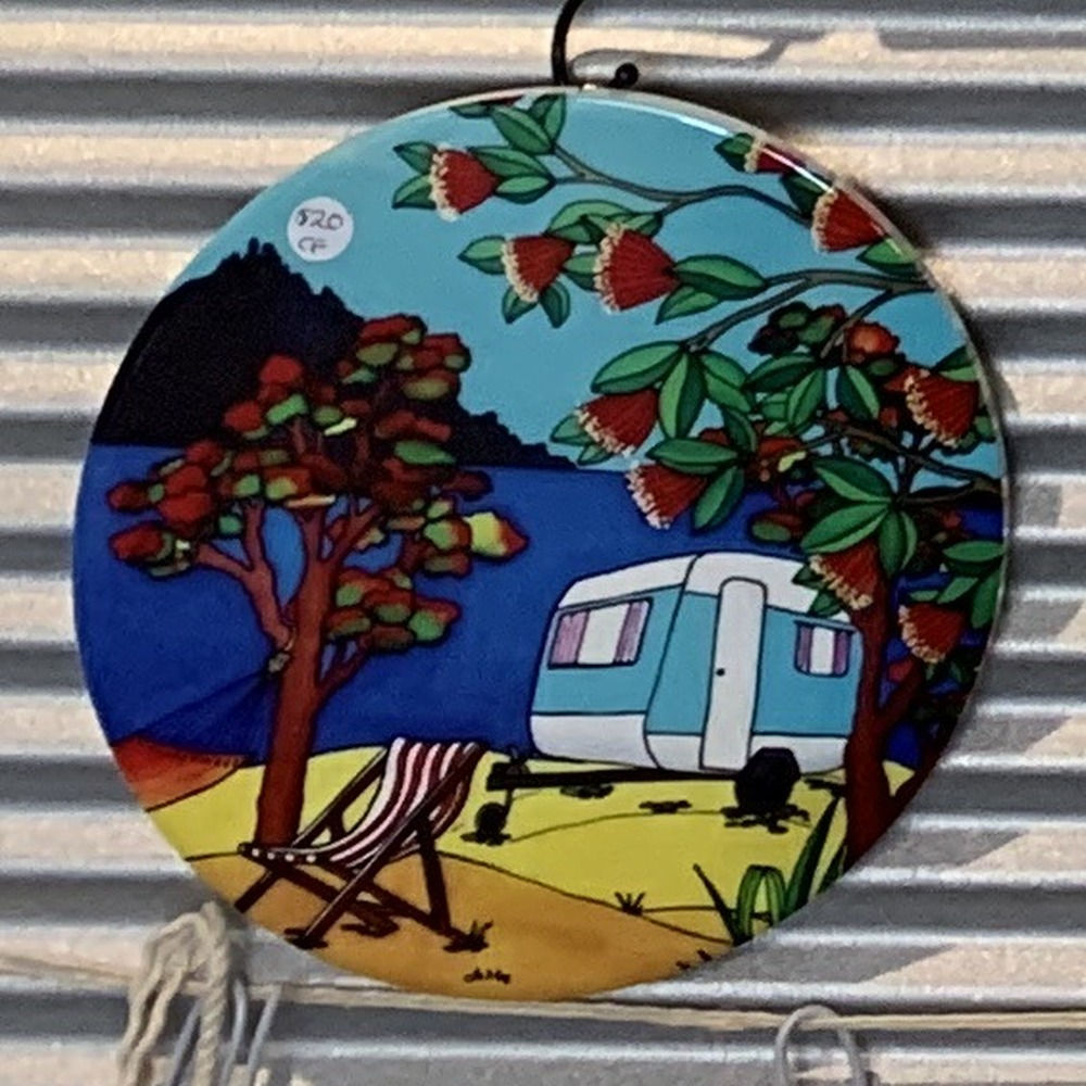 Round Ceramic Trivet – Caravan