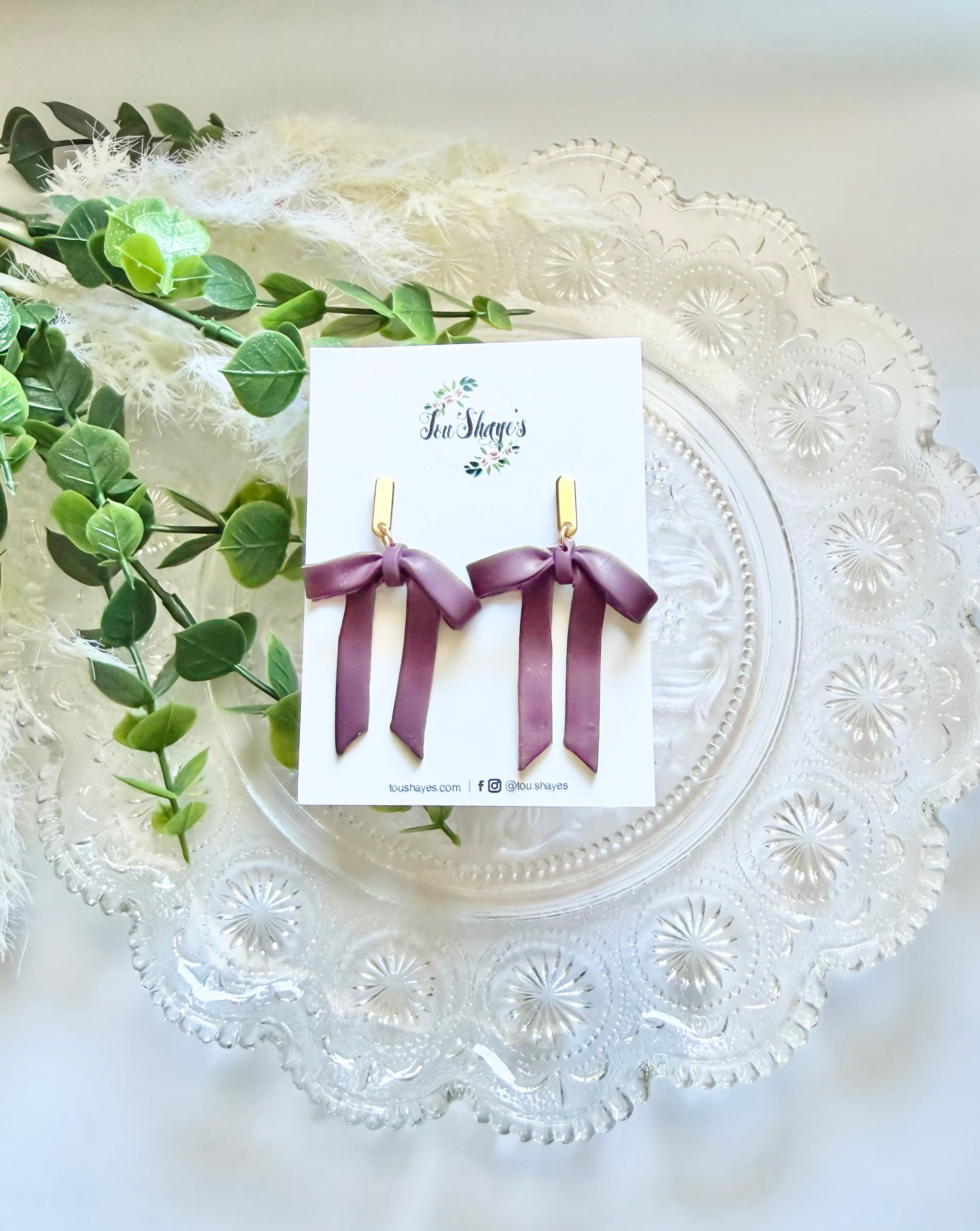 Ribbon Bows - Purple