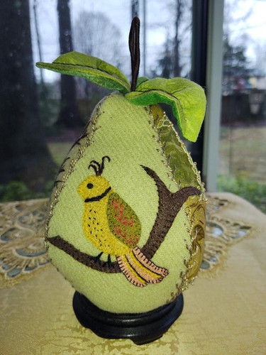 Partridge on a Pear pattern | Wildside Stitching