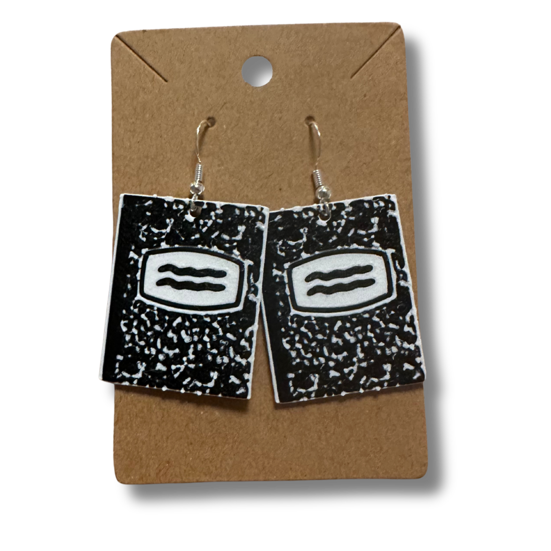 Composition Notebook Earrings