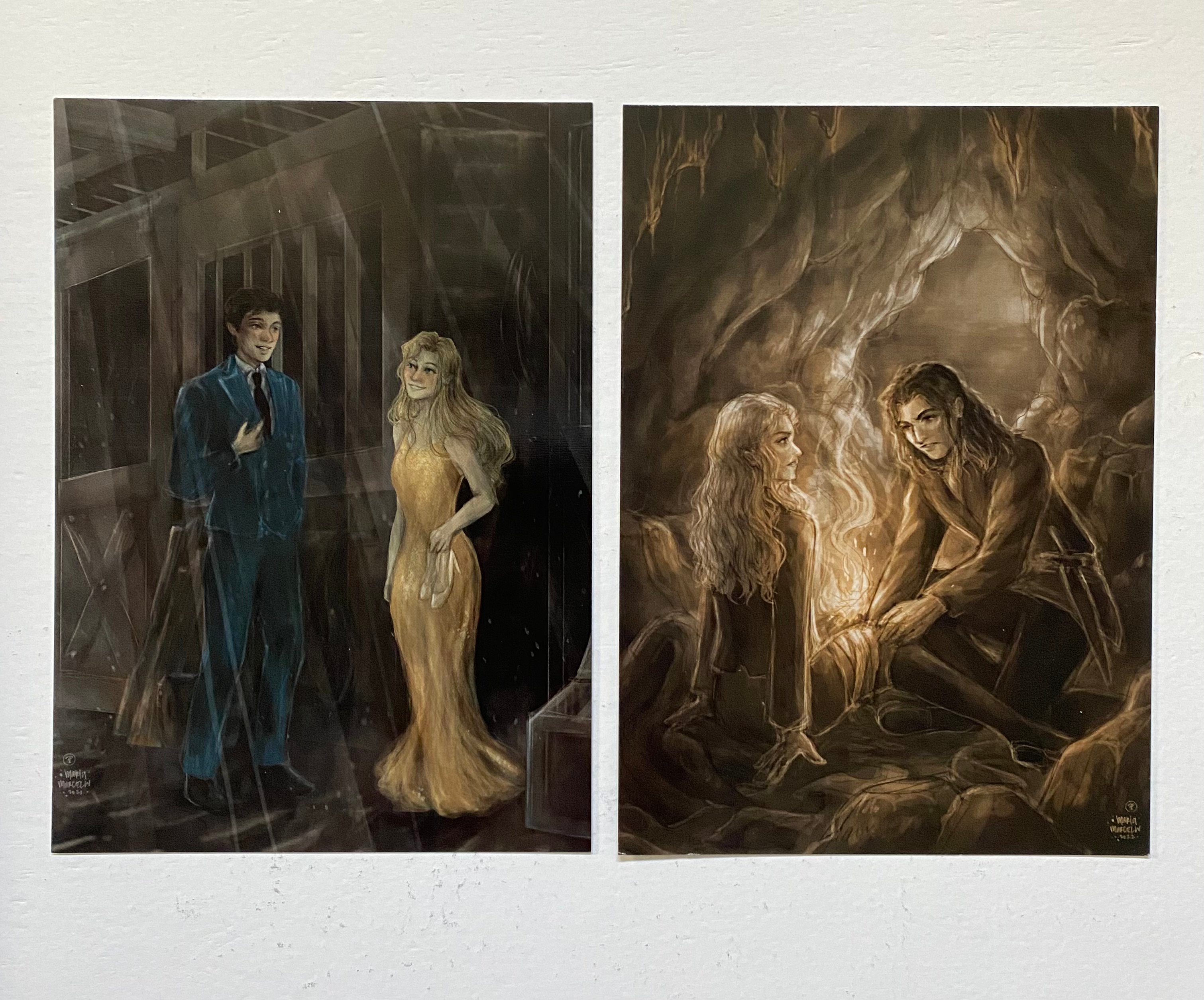 Set of two 5x7 Prints Premium Glossy Front - Aluma, Thayer, & Gattacan