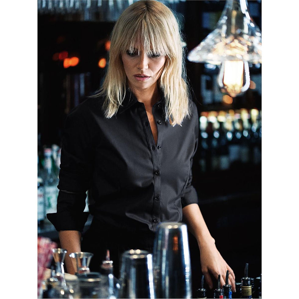 Thumbnail: HF301W Green Bow 01 Women's Shirt