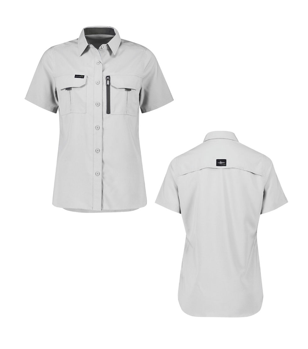 Thumbnail: Womens Outdoor S/S Super Breathable Lightweight Fabric  Shirt ZW765