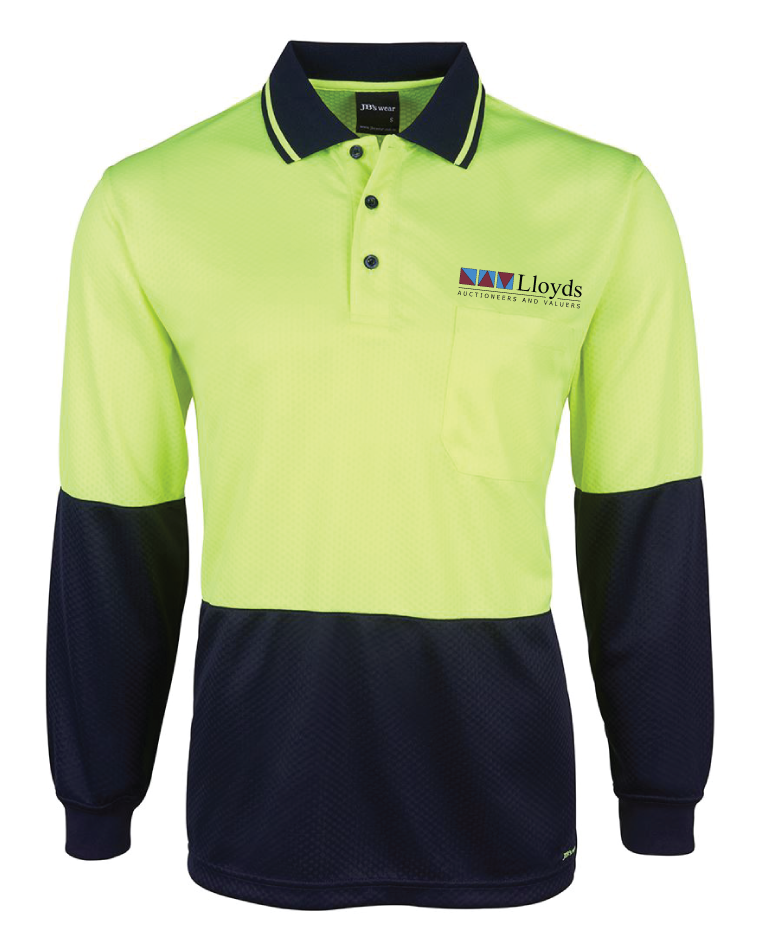 Lloyds Auctioneers L/S Hi VIs Polo- 6HJNL