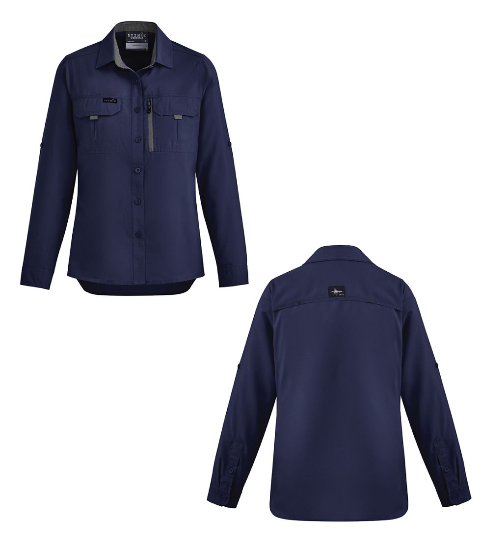 Thumbnail: Womens Outdoor L/S Super Breathable Lightweight Fabric Shirt (ZW760)