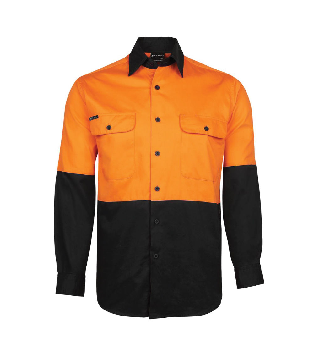Hi Vis L/S 150G Cotton Work Shirt (6HWSL)