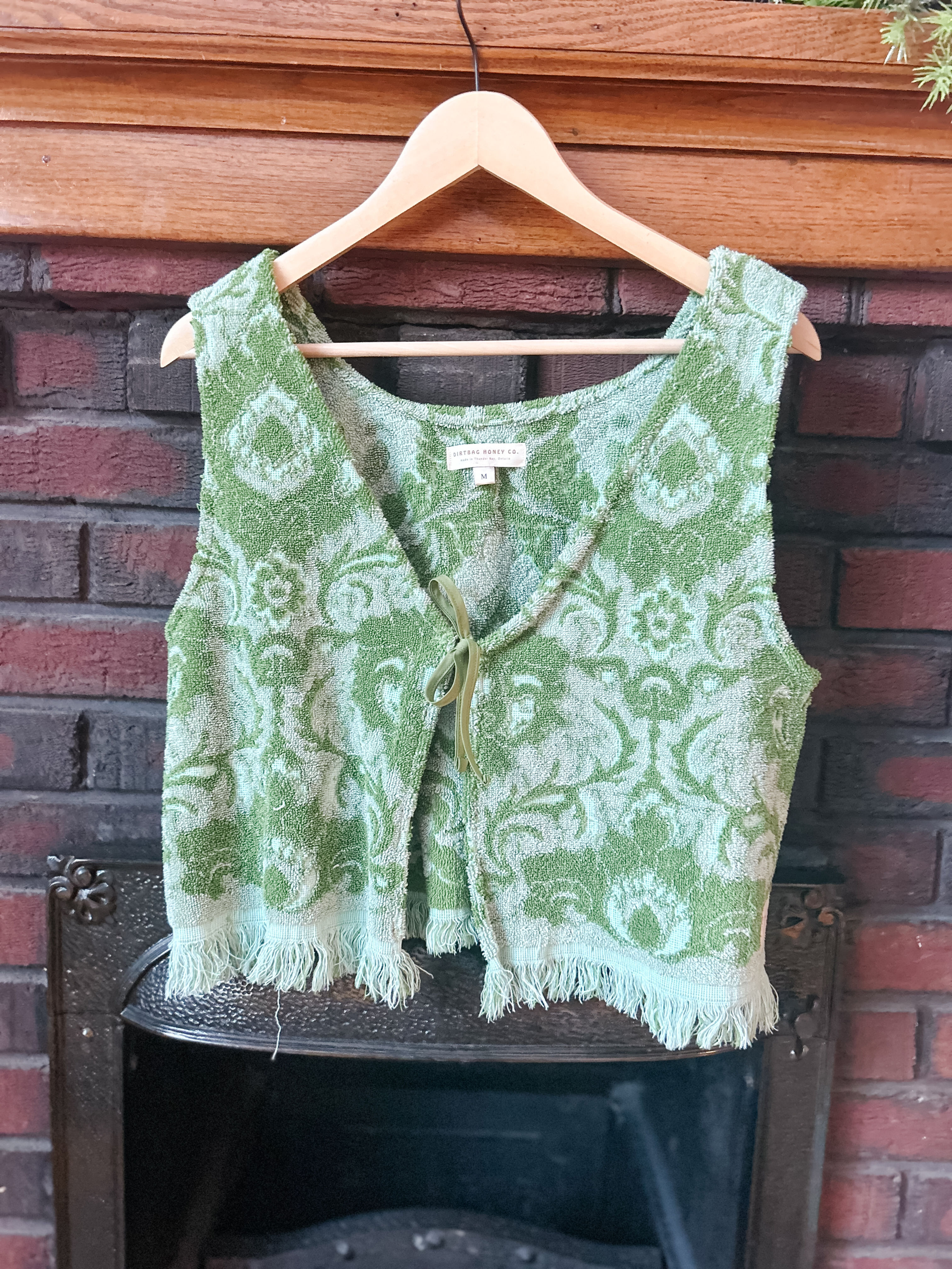 FERN TOP | M | FLORAL GREEN