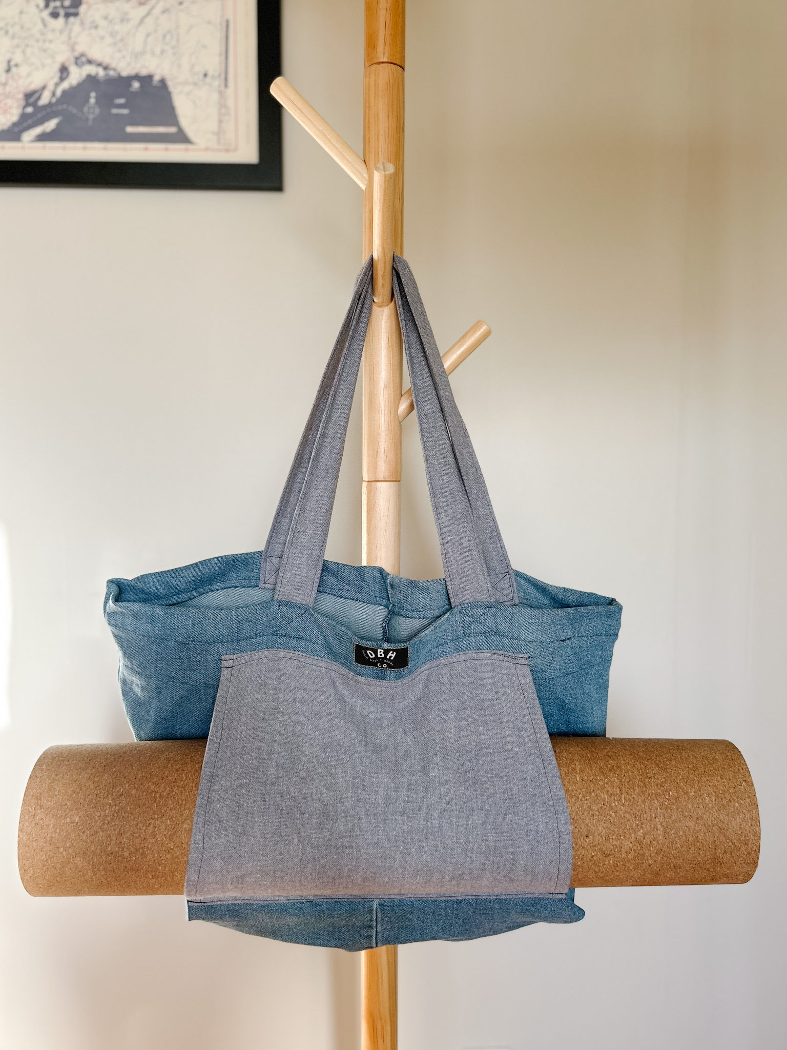YOGA CARRYALL BAG | O/S | INDIGO WASH