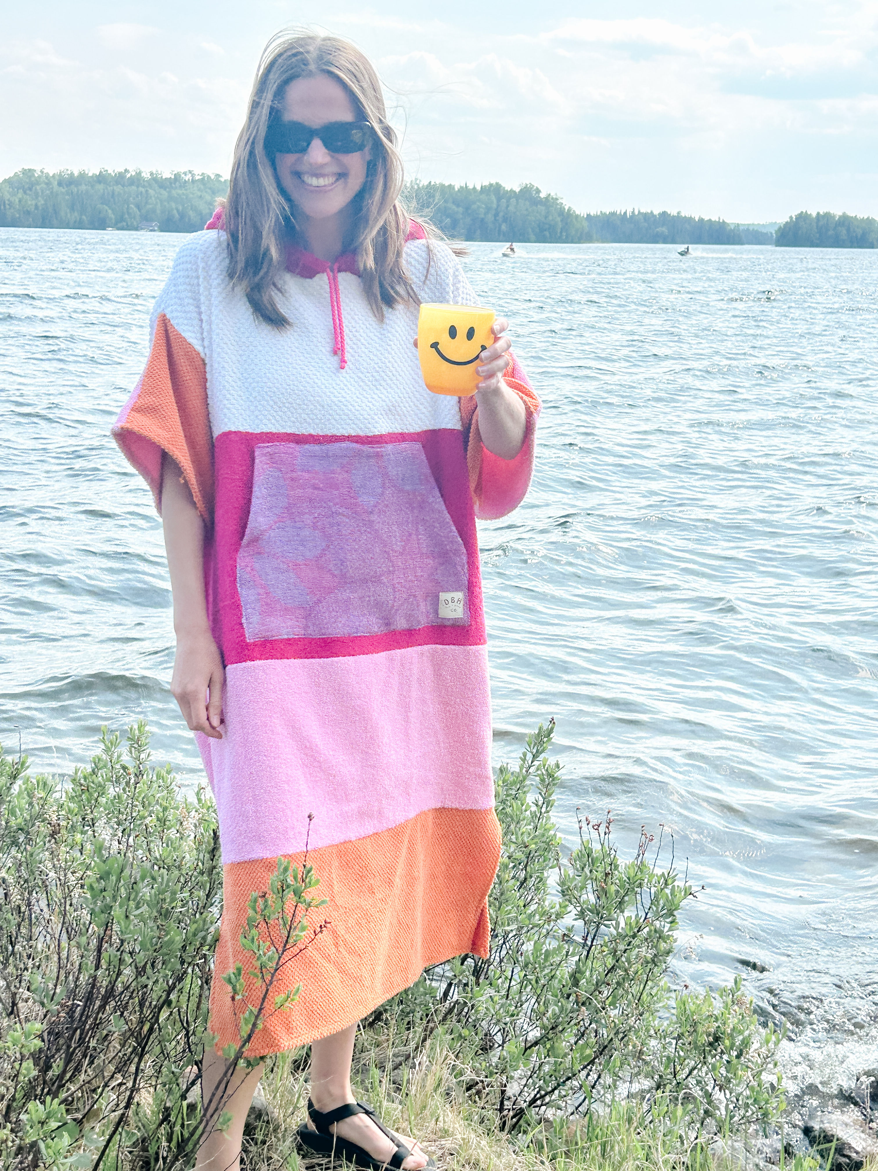 PONCHO | M | PINK BLAZE