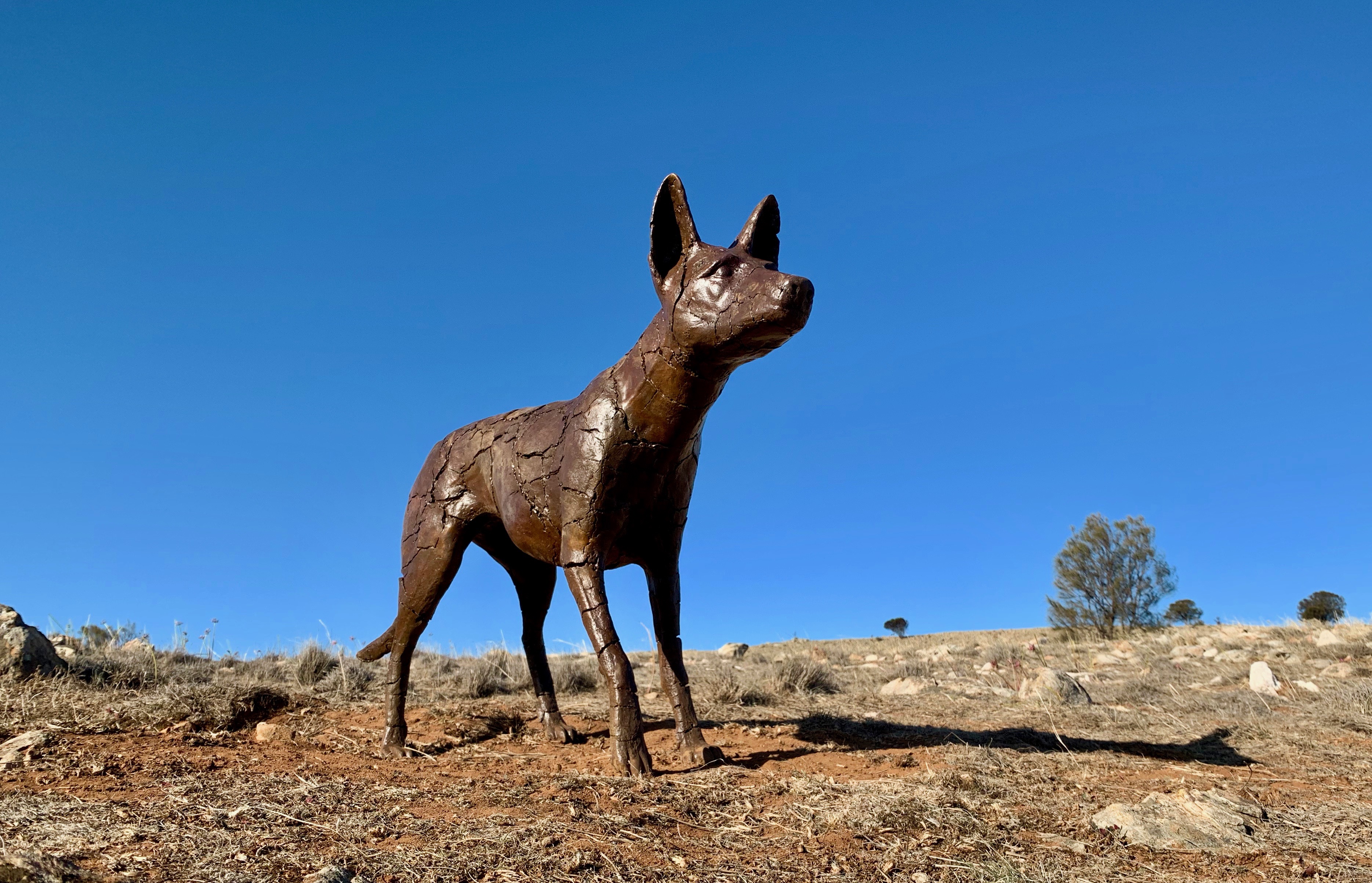 Dust to Dust, bronze, 76 x 27 x 104cm, 2019-20.