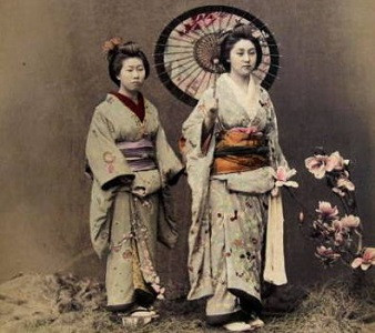 Femmes en kimono à la période d’Edo
