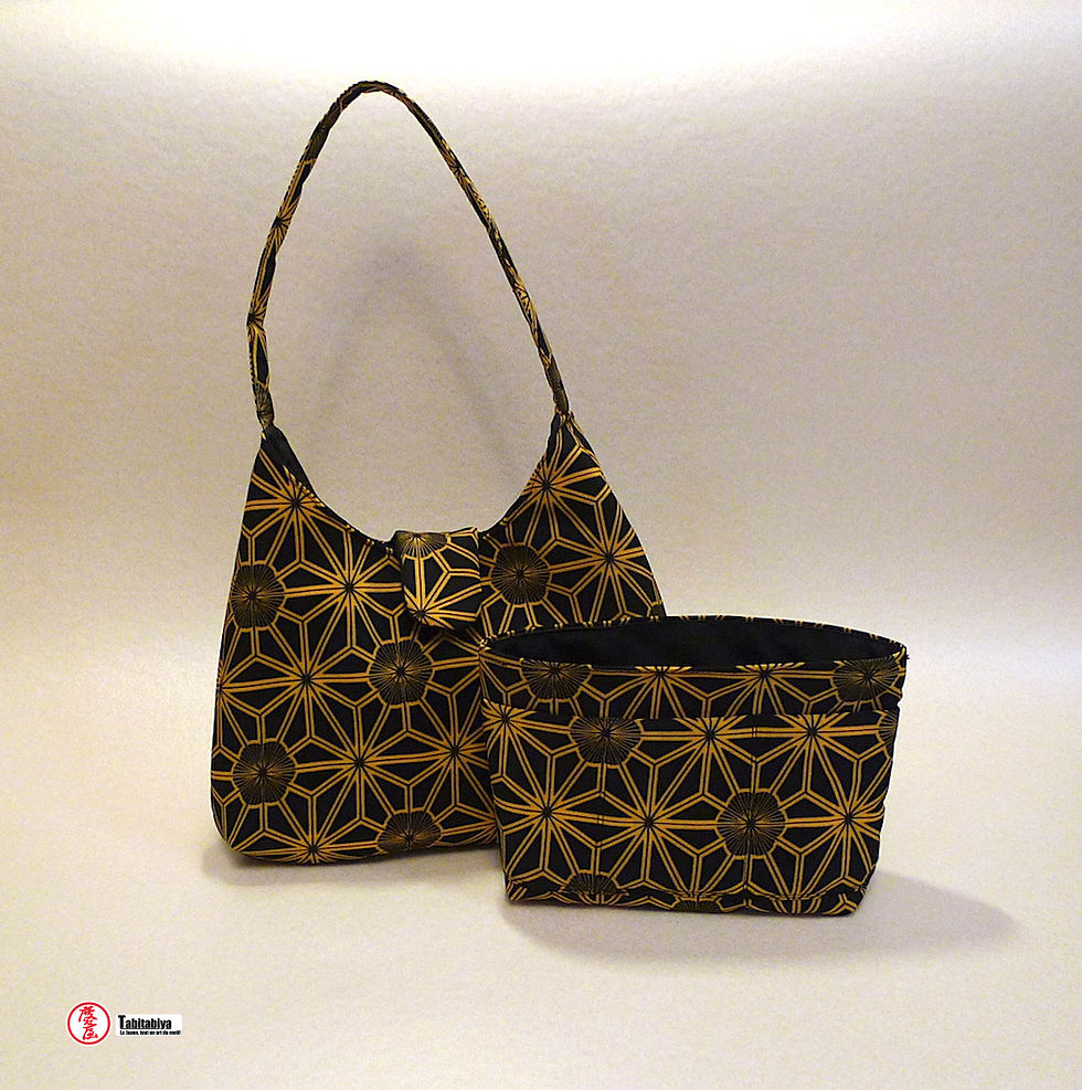 handmade bags with authentic vintage Japanese fabrics Tabitabiya