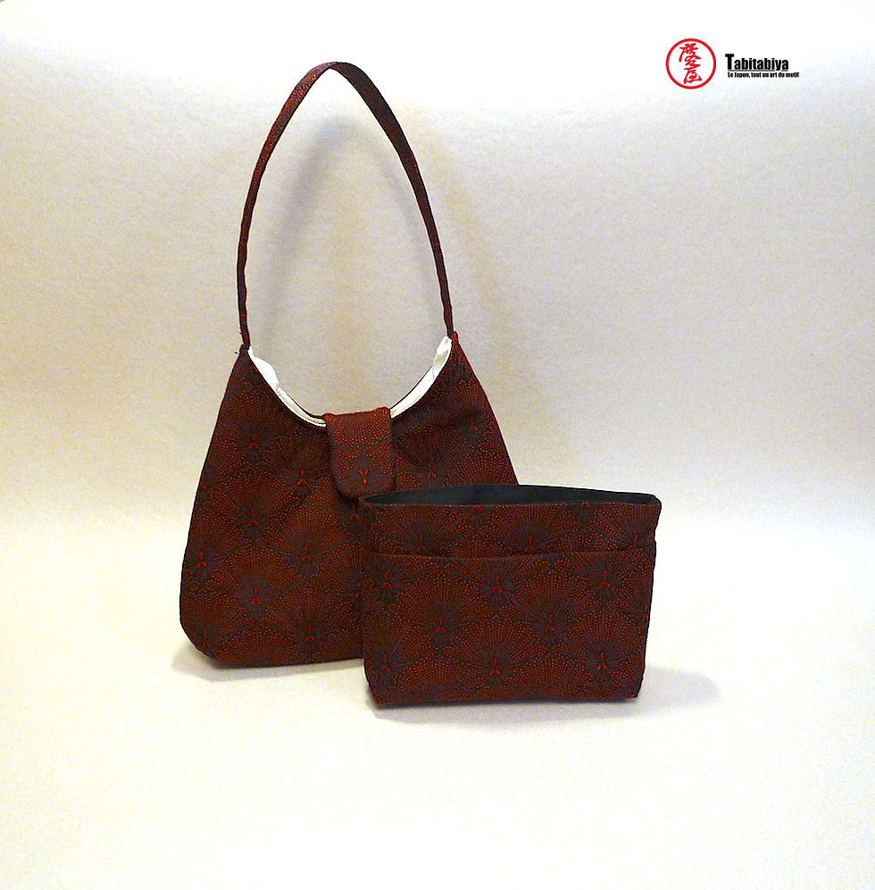 handmade bags with authentic vintage Japanese fabrics Tabitabiya