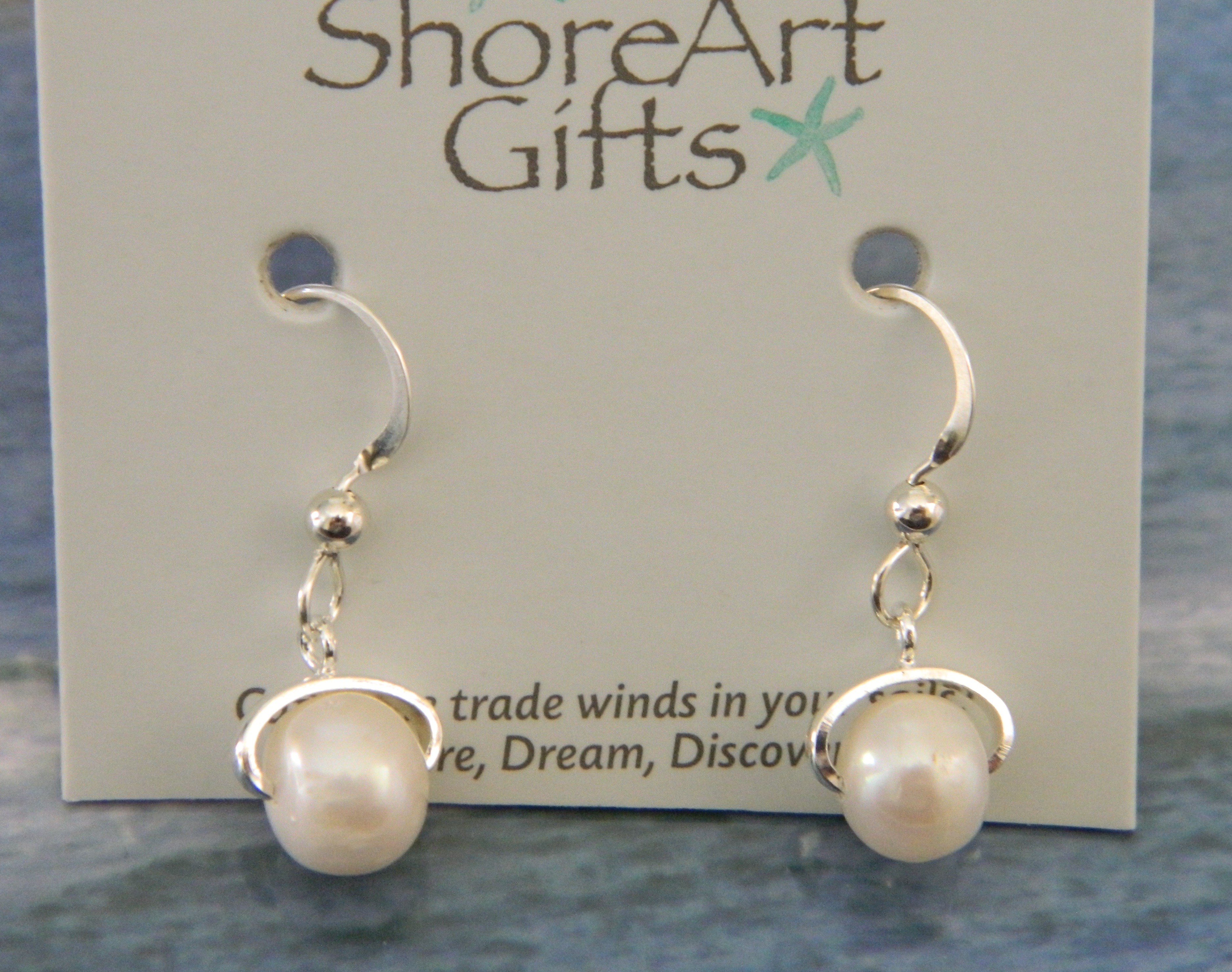 Freshwater Pearl Earrings on Silver