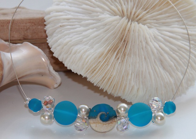 FP924 Turquoise Cluster Necklace