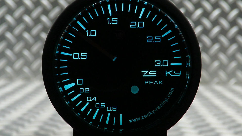 Miniature : Manomètre Pression de Turbo 3 BAR - Série PRO 3 | 52 mm | 150 Couleurs