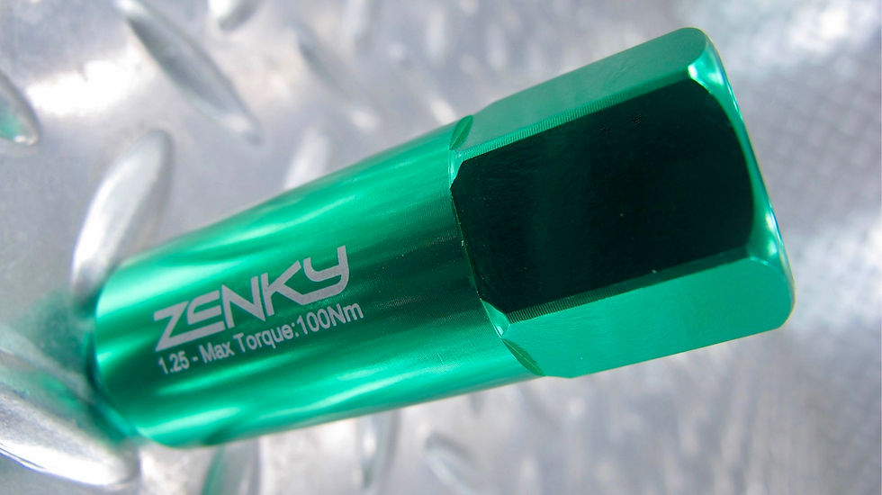 Thumbnail: Ecrous de Roue - Aluminium Forgé - Z60 - 60 mm - Verts