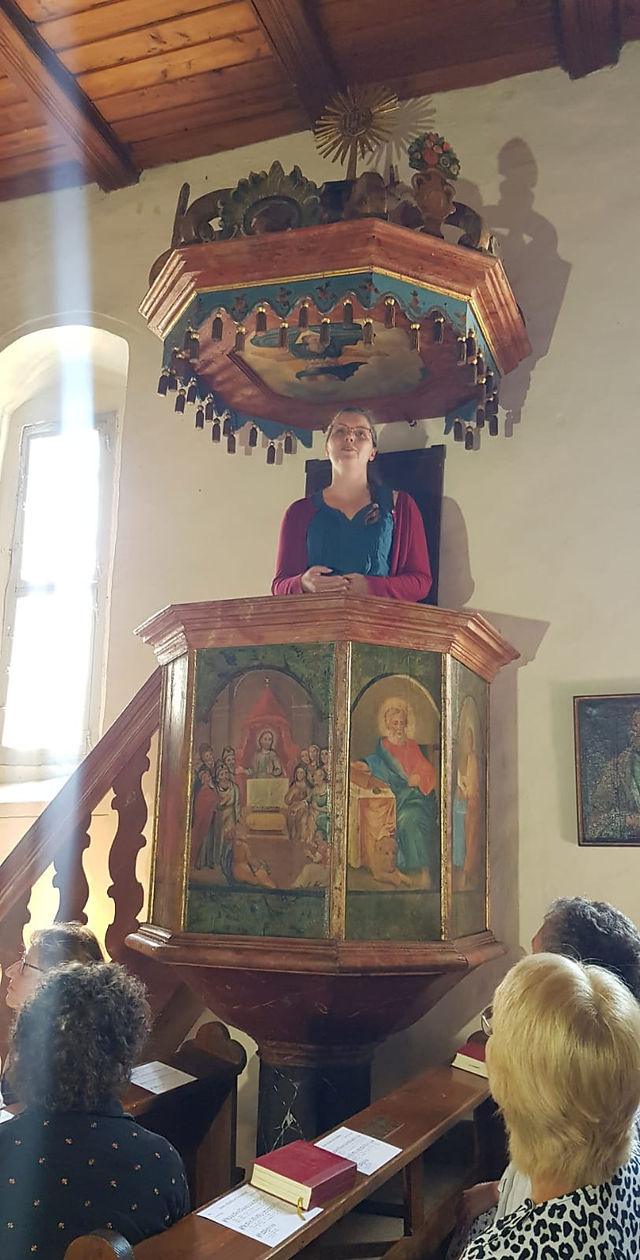 Presentatie van de restauratie voor de parochie