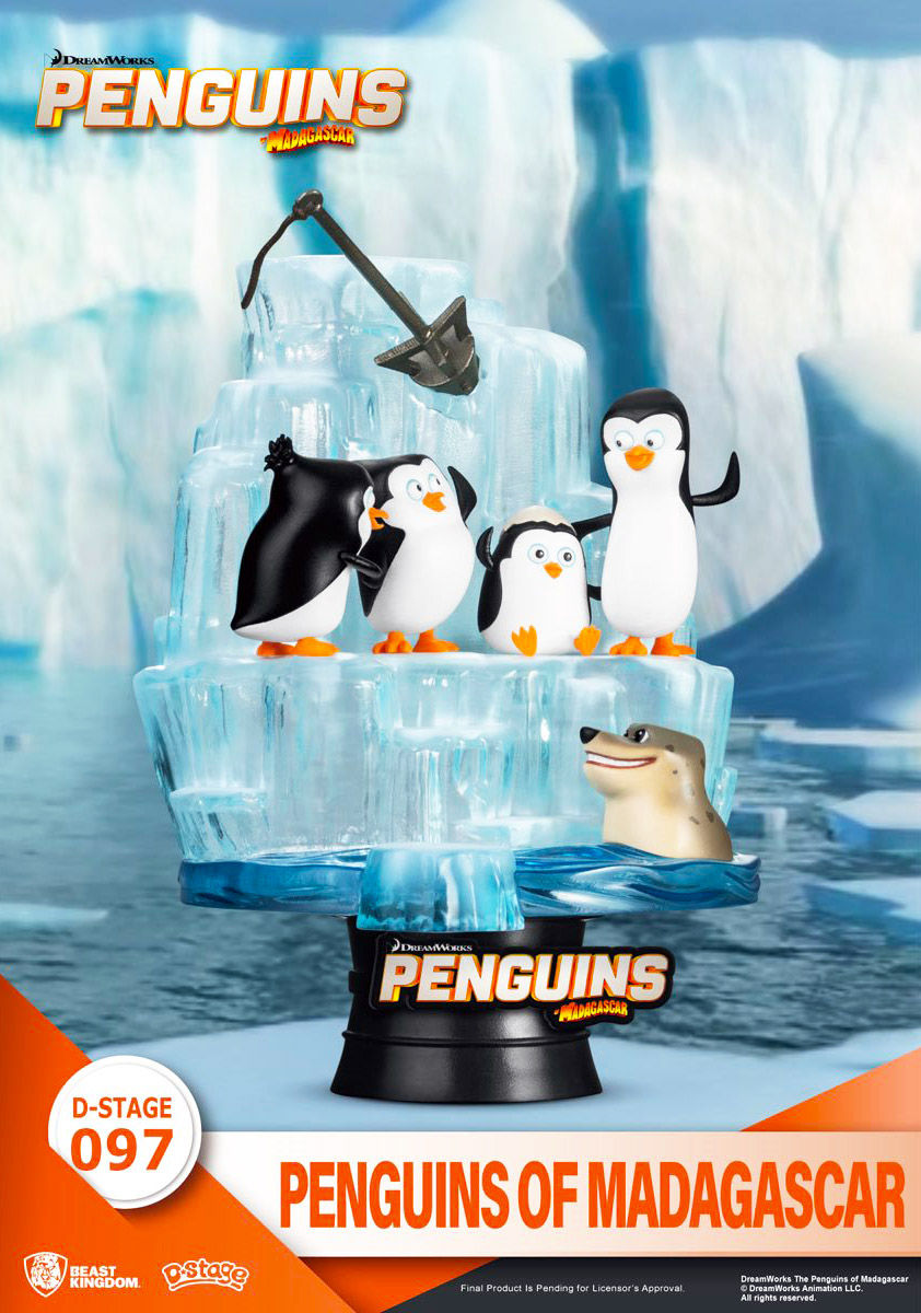 Penguins of Madagascar Beast Kingdom DS-097 D-Stage Diorama Statue