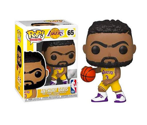 Thumbnail: Anthony Davis (Yellow Jersey) Los Angeles Lakers NBA Funko Pop Basketball 65