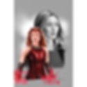 Scarlet Witch Avengers Marvel 13" x 19" Signed Art Print by Tony Santiago