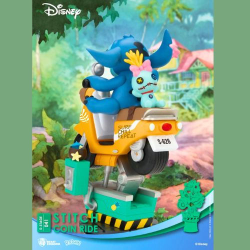 Thumbnail: Stitch Coin Ride Lilo & Stitch Disney Beast Kingdom DS-041 D-Stage Statue