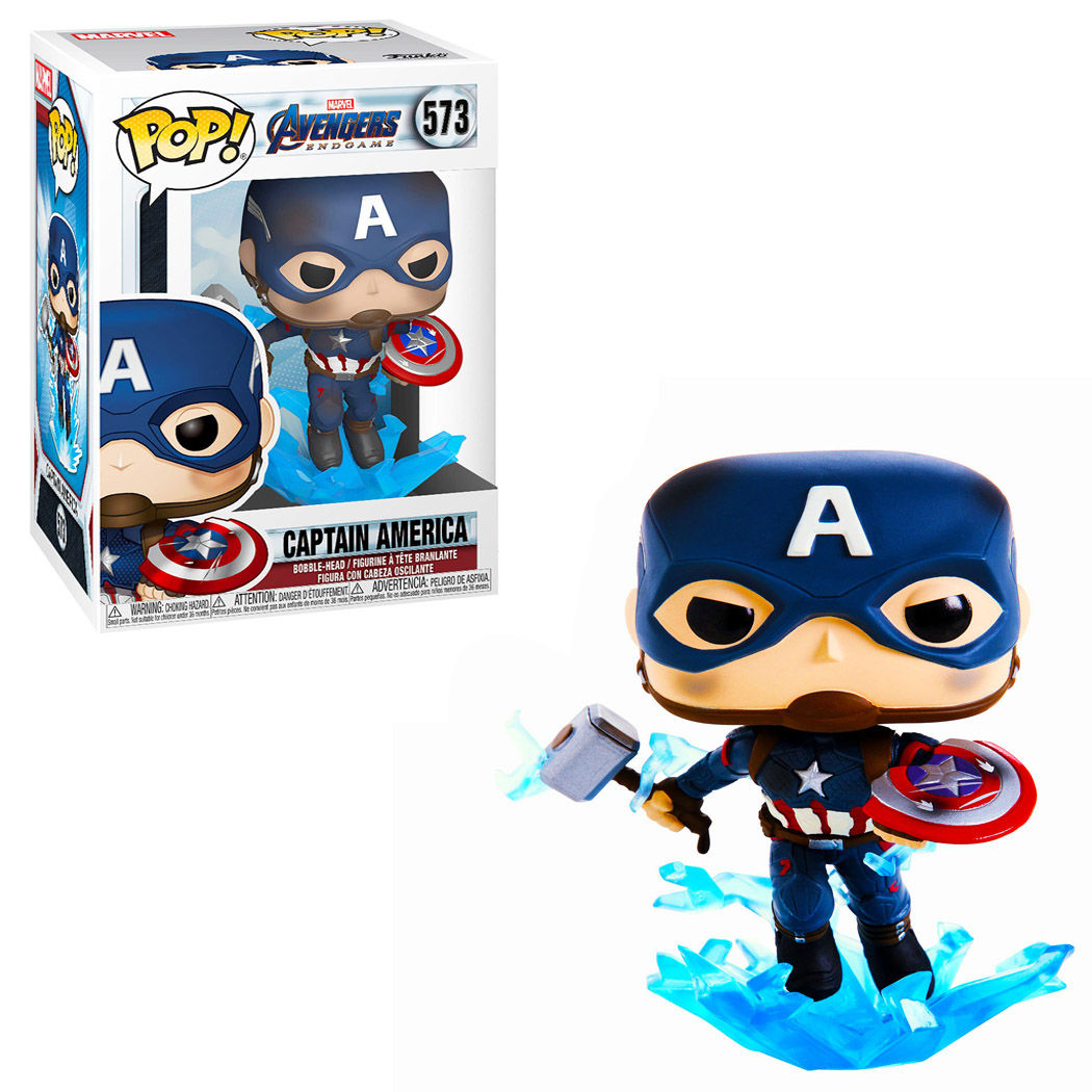 Captain America (Mjolnir & Broken Shield) Avengers Endgame Marvel Funko Pop 573