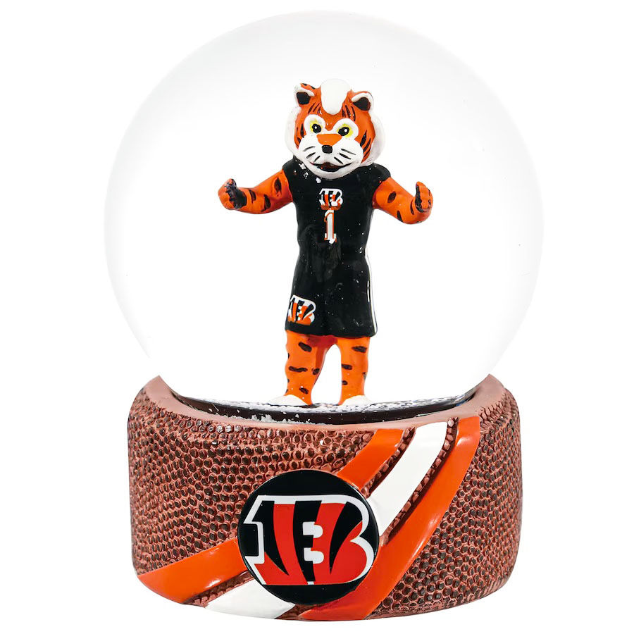 Cincinnati Bengals NFL Mascot Water Snow Globe