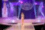 Miss Arizona Volunteer 2025 waking in evening gown.