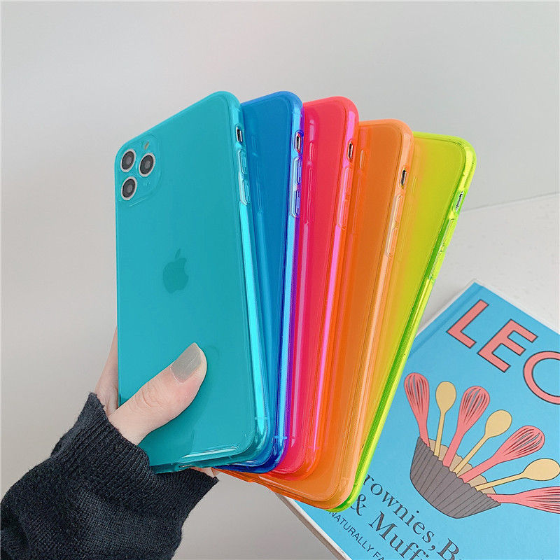 Miniatyrbild: Simple Fluorescent Colorful Transparent Iphone Case 