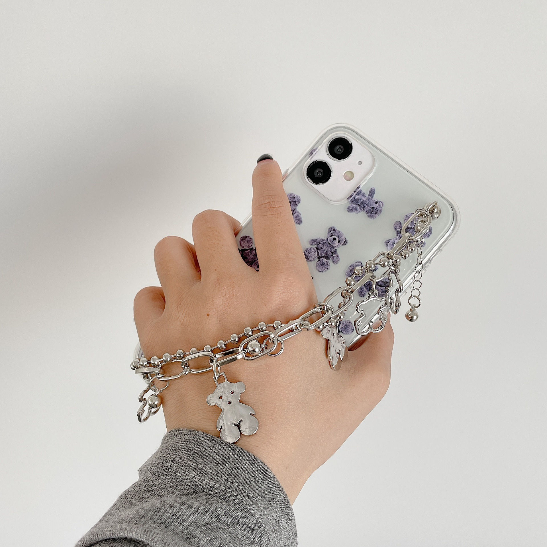 Bear Chain Mobile Phone Case