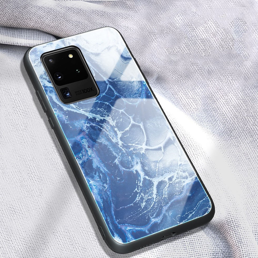 Thumbnail: Marbled glass phone case Samsung 