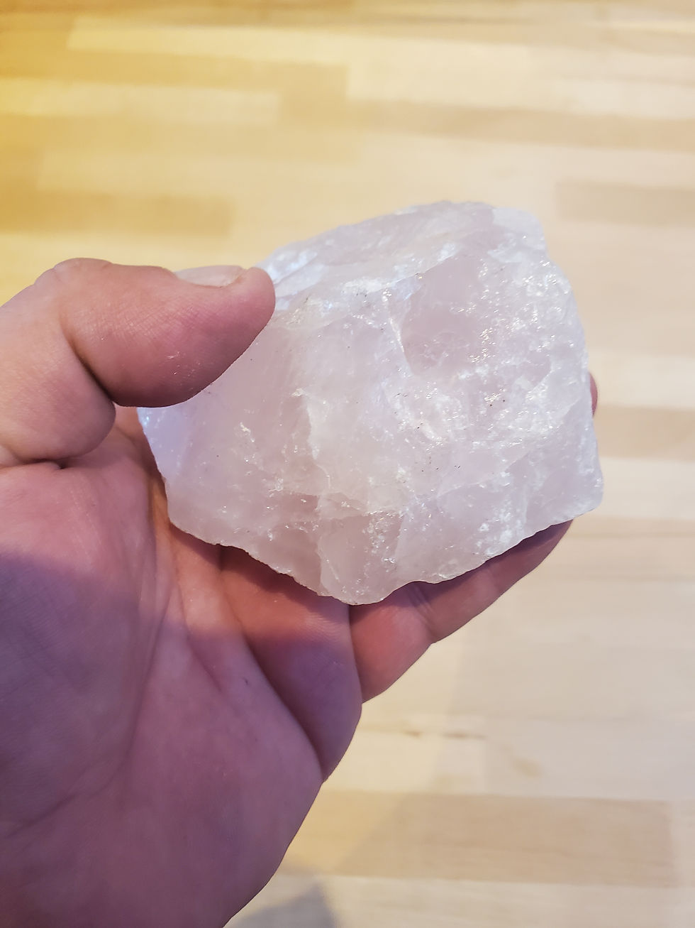 cristal de quartz rose.