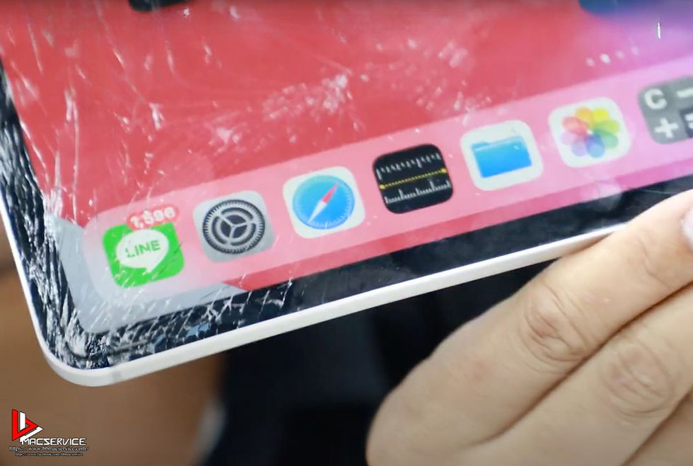 รับลอกกระจก iPad Pro 12.9 นิ้ว Gen 4 ปี 2020 A2229 จอแตก จอร้าว ทัชสกรีนได้ปกติ